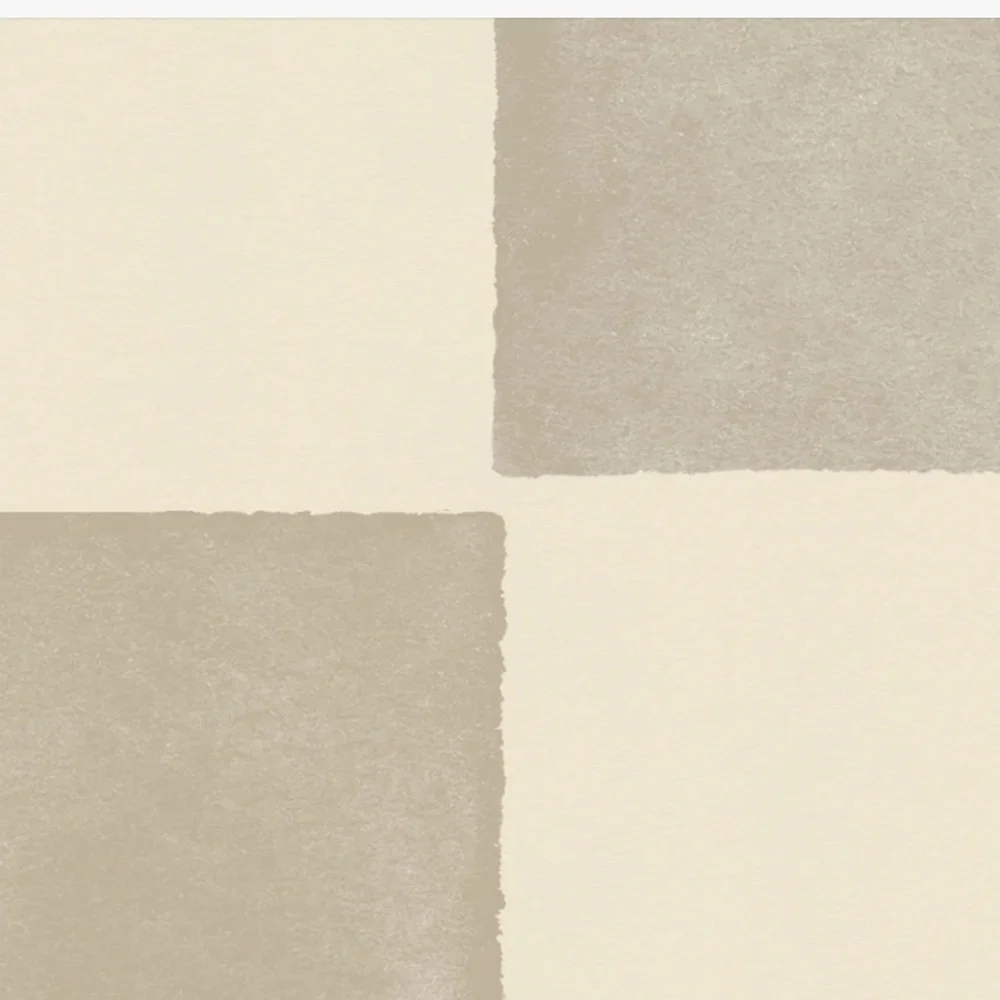 NWT Koko Art Neutral Tan Checkerboard Wallpaper A376 24